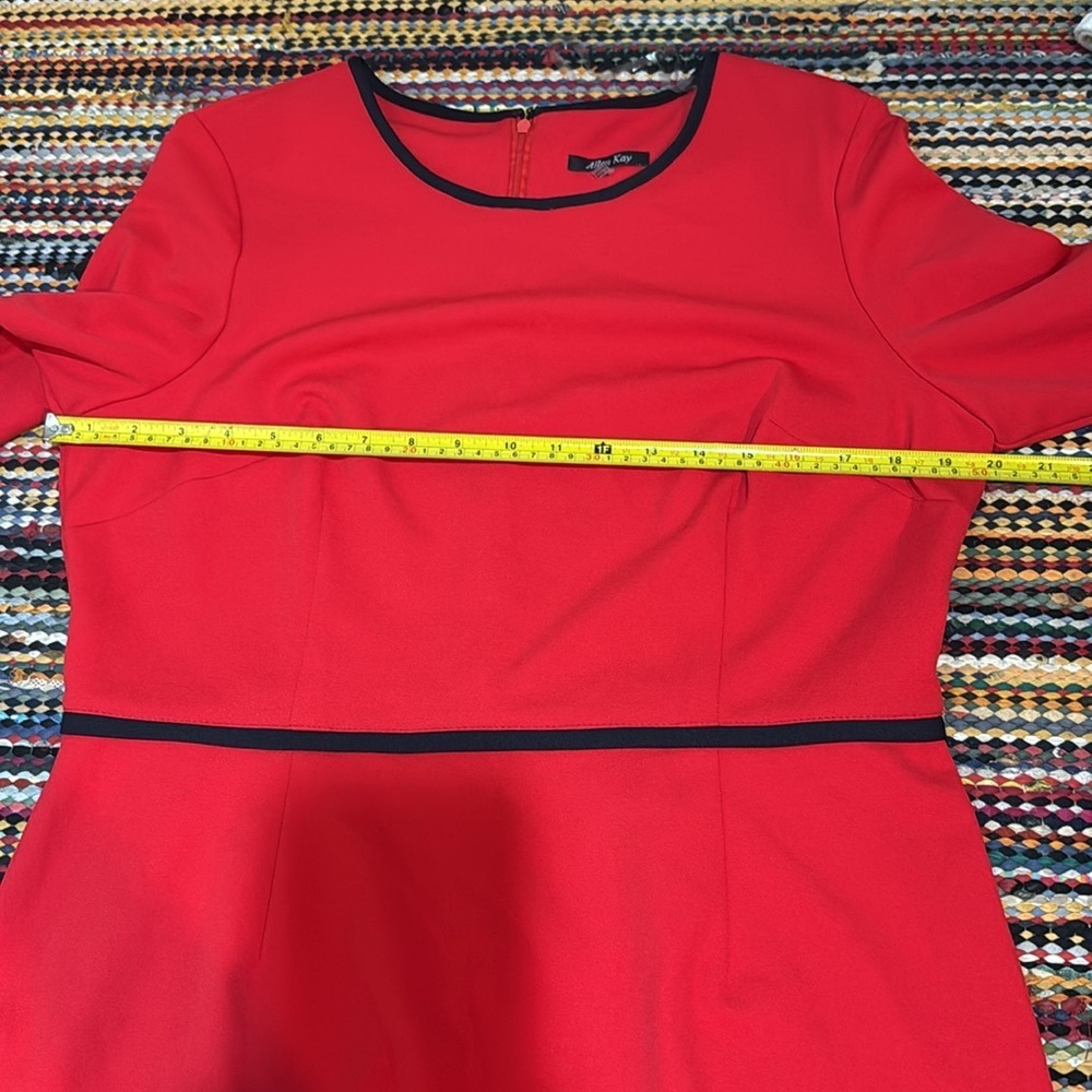 Allen Kay Women’s Royal Sleeve Sheath Dress Size 16 - Picture 7 of 11